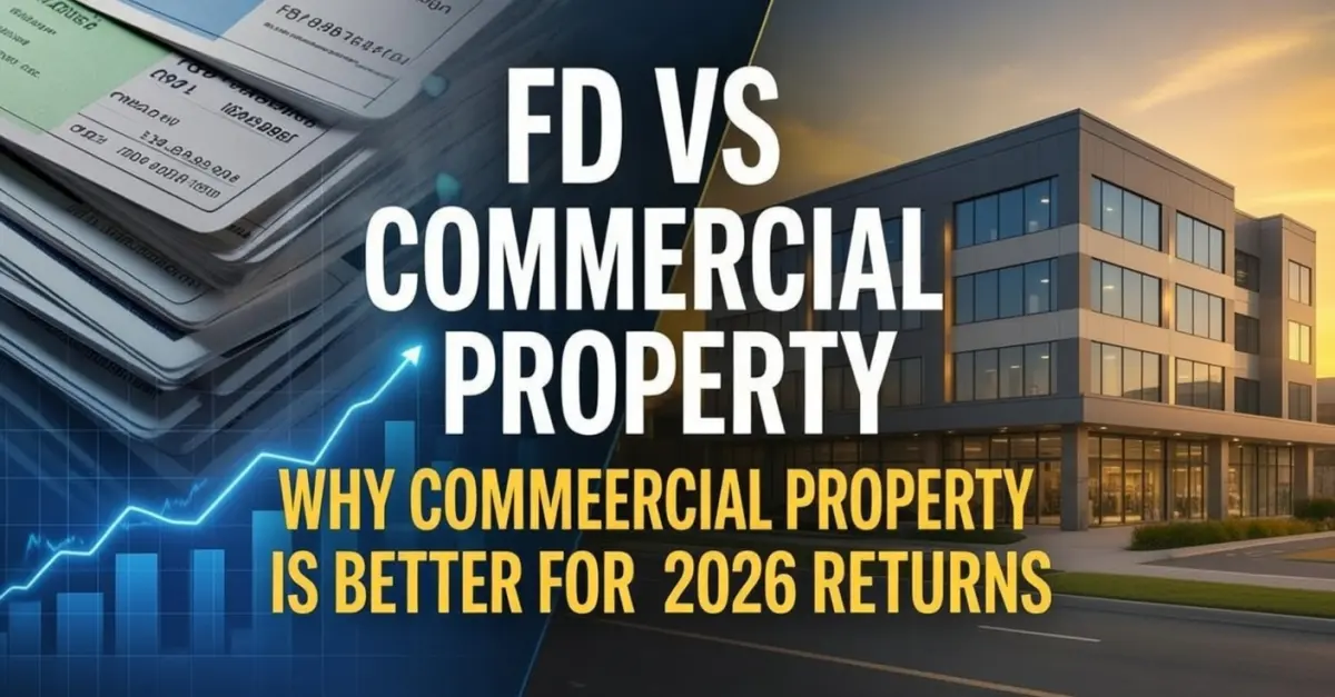 2026 में ₹10 लाख का निवेश: Fixed Deposit से बेहतर क्यों है Commercial Real Estate?