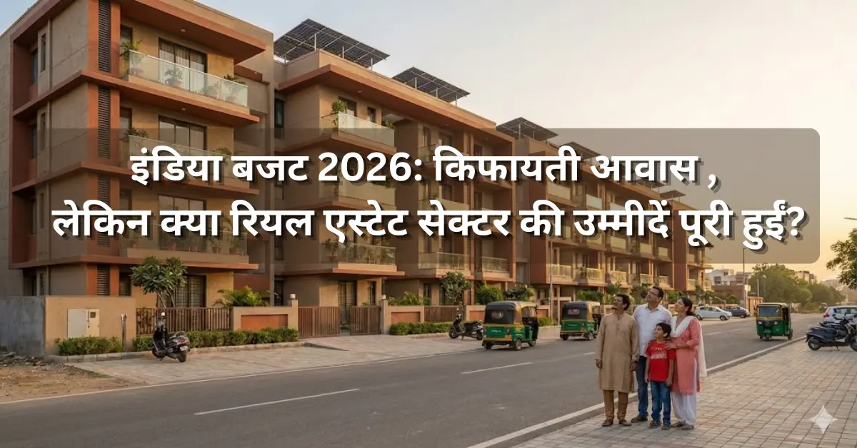 इंडिया बजट 2026: किफायती आवास (Affordable Housing) के बजट में बढ़ोतरी, लेकिन क्या रियल एस्टेट सेक्टर की उम्मीदें पूरी हुईं?